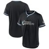 MLS Minnesota United FC Branded Black/Light Blue Baseball Jersey