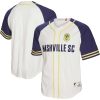 MLS Nashville SC Mitchell & Ness White Baseball Jersey