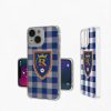 MLS Real Salt Lake Plaid Design Clear Phone Case
