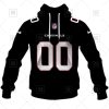 NFL Arizona Cardinals Custom Name Number Black Alternate Jersey Pullover Hoodie
