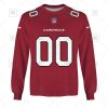 NFL Arizona Cardinals Custom Name Number Red Home Jersey Sweatshirt
