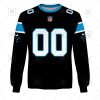 NFL Carolina Panthers Custom Name Number Black Home Jersey Sweatshirt