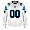 NFL Carolina Panthers Custom Name Number White Road Jersey Sweatshirt