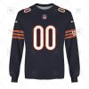 NFL Chicago Bears Custom Name Number Navy Home Jersey Sweatshirt
