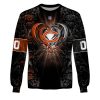 NFL Chicago Bears Custom Name Number Rose Dragon Sweatshirt