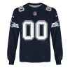 NFL Dallas Cowboys Custom Name Number Navy Home Jersey Sweatshirt