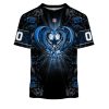 NFL Dallas Cowboys Custom Name Number Rose Dragon T-Shirt