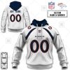 NFL Denver Broncos Custom Name Number White Road Jersey Pullover Hoodie