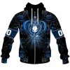 NFL Indianapolis Colts Custom Name Number Rose Dragon Zip Up Hoodie