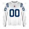 NFL Indianapolis Colts Custom Name Number White Road Jersey Sweatshirt
