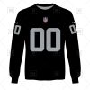 NFL Las Vegas Raiders Custom Name Number Black Home Jersey Sweatshirt
