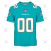 NFL Miami Dolphins Custom Name Number Aqua Home Jersey T-Shirt