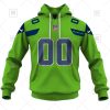 NFL Seattle Seahawks Custom Name Number Green Alternate Jersey Pullover Hoodie
