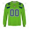 NFL Seattle Seahawks Custom Name Number Green Alternate Jersey Sweatshirt