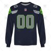 NFL Seattle Seahawks Custom Name Number Navy Home Jersey Sweatshirt