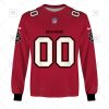 NFL Tampa Bay Buccaneers Custom Name Number Red Home Jersey Sweatshirt