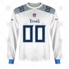 NFL Tennessee Titans Custom Name Number White Road Jersey Sweatshirt