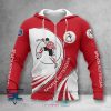 Sparta Rotterdam White Red Zip Up Hoodie