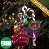 MLB Atlanta Braves Custom Name Grinch Candy Cane Custom Shaped Ornament