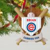 MLB Chicago Cubs Custom Name Cubbies Fan Custom Shaped Ornament