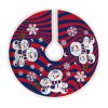 MLB Chicago Cubs Snowman Sherpa Christmas Tree Skirt