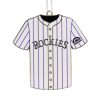 MLB Colorado Rockies Jersey Custom Shaped Ornament