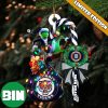 MLB Detroit Tigers Custom Name Grinch Candy Cane Custom Shaped Ornament