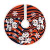 MLB Detroit Tigers Snowman Sherpa Christmas Tree Skirt