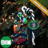 MLB Minnesota Twins Custom Name Grinch Candy Cane Custom Shaped Ornament