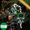 MLB New York Yankees Custom Name Grinch Candy Cane Custom Shaped Ornament