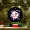 MLB New York Yankees Merry Christmas Round Ornament