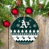 MLB Oakland Athletics Logo Christmas Round Ornament