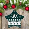 MLB Oakland Athletics Logo Christmas Star Ornament