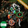 MLB San Francisco Giants Custom Name Grinch Candy Cane Custom Shaped Ornament