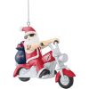 MLB Washington Nationals Santa On A Motorcycle Custom Shaped Ornament