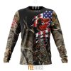 MLB Baltimore Orioles Custom Name Number Camo Realtree Hunting Sweatshirt