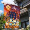 MLB Detroit Tigers Bluey Family Halloween House Flag