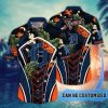 MLB Detroit Tigers Custom Name Flower Summer Tropical Hawaiian Shirt