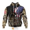 MLB Detroit Tigers Custom Name Number Camo Realtree Hunting Pullover Hoodie