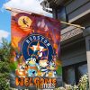 MLB Houston Astros Bluey Family Halloween House Flag
