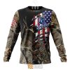 MLB Kansas City Royals Custom Name Number Camo Realtree Hunting Sweatshirt