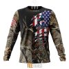 MLB Miami Marlins Custom Name Number Camo Realtree Hunting Sweatshirt