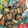 MLB Pittsburgh Pirates Custom Name Retro Style Hawaiian Shirt