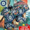MLB Seattle Mariners Custom Name Retro Style Hawaiian Shirt