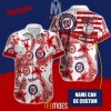 MLB Washington Nationals Custom Name Floral American Flag Hawaiian Shirt