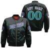MLB Arizona Diamondbacks Custom Name Number Black Bomber Jacket