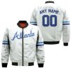 MLB Atlanta Braves Custom Name Number Cooperstown Mesh Wordmark Bomber Jacket