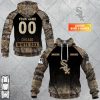 MLB Chicago White Sox Custom Name Number Hunting Camouflage Pullover Hoodie