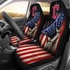 MLB Cleveland Guardians Hand Pulling American Flag Car Seat Covers