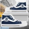 MLB Detroit Tigers Blue White High Top Shoes
